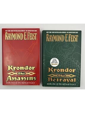 Raymond E Feist Krondor The Betrayal & Assassins HC DJ 1st Print Lot  BK6